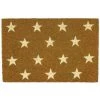 LOLAHOME Paillasson étoile En Fibre De Coco Marron Antidérapant 60x40 Cm.