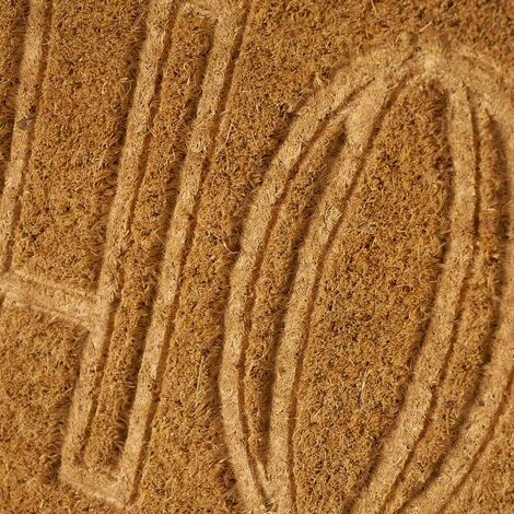 LOLAHOME Tapis De Fleurs En Fibre De Coco Marron Antidérapant 60x40 Cm. 2 LOLAHOME Tapis De Fleurs En Fibre De Coco Marron Antidérapant 60x40 Cm. – Image 2