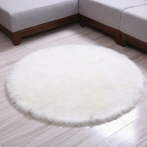 GUAZHUNIFR Tapis Tapis Et Paillasson Paillasson Antidérapant De Luxe En Laine Artificielle Pour Salon, Chambre, Salle De Bain, Canapé Ou Coussin, Blanc, 60 X 60 Cm Guazhuni 1 GUAZHUNIFR Tapis Tapis Et Paillasson Paillasson Antidérapant De Luxe En Laine Artificielle Pour Salon, Chambre, Salle De Bain, Canapé Ou Coussin, Blanc, 60 X 60 Cm Guazhuni