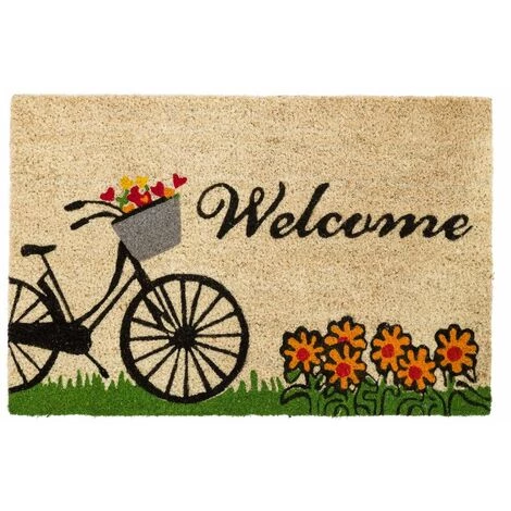 LOLA HOME Paillasson Antidérapant En Fibre De Coco Naturelle Orange 40x60 Cm 1 LOLA HOME Paillasson Antidérapant En Fibre De Coco Naturelle Orange 40x60 Cm