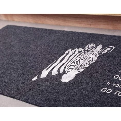 GroupM Tapis De Sol Antidérapant Pour Entrée Cuisine Et Salle De Bain (motif Zébré Gris 40*60cm) 4 GroupM Tapis De Sol Antidérapant Pour Entrée Cuisine Et Salle De Bain (motif Zébré Gris 40*60cm) – Image 4