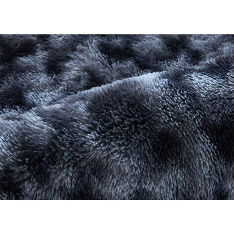 GroupM Long-haired Thick Absorbent Silk And Wool Tie-dye Carpet (water Grey, 80cm*120cm) 2 GroupM Long-haired Thick Absorbent Silk And Wool Tie-dye Carpet (water Grey, 80cm*120cm) – Image 2