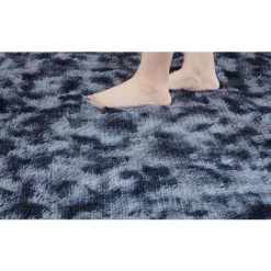 GroupM Long-haired Thick Absorbent Silk And Wool Tie-dye Carpet (water Grey, 80cm*120cm) 9 GroupM Long-haired Thick Absorbent Silk And Wool Tie-dye Carpet (water Grey, 80cm*120cm) -Tapis et paillasson Soldes 47811150 5