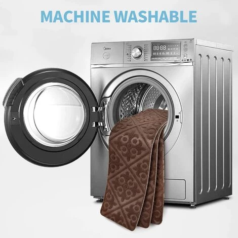 VERSAILLESFR Lot De 15 Tapis Antidérapants Pour Marches D'escalier, Antidérapant Et Esthétique, Sans Danger Pour Les Enfants, Les Personnes âgées Et Les Chiens, 76 X 20 Cm, Marron -Versailles 5 VERSAILLESFR Lot De 15 Tapis Antidérapants Pour Marches D'escalier, Antidérapant Et Esthétique, Sans Danger Pour Les Enfants, Les Personnes âgées Et Les Chiens, 76 X 20 Cm, Marron -Versailles – Image 5