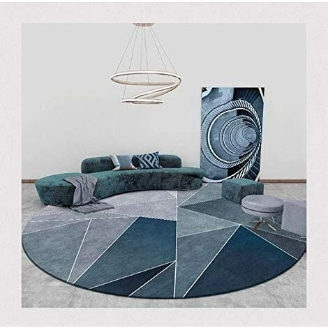 VERSAILLESFR Tapis Chaise De Bureau Anti Bruit, Versailles Tapis Rond, Antidérapant Et Sans Lavage, Tapis De Protection De Sol Pour La Maison Et Le Bureau(Color:Bleu,Size:100cm/39in) 5 VERSAILLESFR Tapis Chaise De Bureau Anti Bruit, Versailles Tapis Rond, Antidérapant Et Sans Lavage, Tapis De Protection De Sol Pour La Maison Et Le Bureau(Color:Bleu,Size:100cm/39in) – Image 5