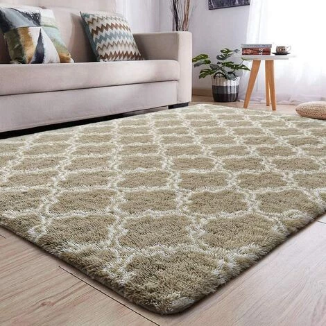 VERSAILLESFR Tapis Chambre Versailles Tapis De Décoration Tapis Moelleux Tapis Shaggy Longues Soft Tapis Pour Salon Tapis Antidérapant Pour Salon Chambre Tapis De Plancher(Marron, 120 * 160cm) 2 VERSAILLESFR Tapis Chambre Versailles Tapis De Décoration Tapis Moelleux Tapis Shaggy Longues Soft Tapis Pour Salon Tapis Antidérapant Pour Salon Chambre Tapis De Plancher(Marron, 120 * 160cm) – Image 2