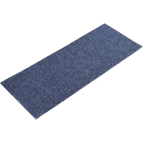 VidaXL Tapis D'escalier Autocollants Rectangulaire 15 Pcs 60x25 Cm - Bleu 2 VidaXL Tapis D'escalier Autocollants Rectangulaire 15 Pcs 60x25 Cm - Bleu – Image 2