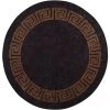 VidaXL Tapis Lavable Antidérapant φ120 Cm Noir Et Doré - Multicolore