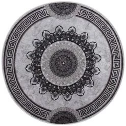 VidaXL Tapis Lavable Antidérapant φ120 Cm Multicolore - Multicolore