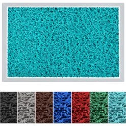 ETM Tapis De Désinfection En Aluminium Hygienic Mat Tapis à Spaghetti Turquoise Taille: 48x68cm - Turquoise