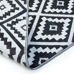 IDMARKET Tapis Extérieur BAHAMAS Noir 180 X 280 CM -Tapis et paillasson Soldes 48508851 4