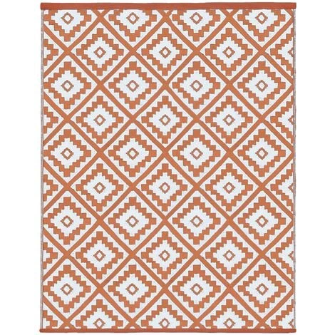 IDMARKET Tapis Extérieur BAHAMAS Terracotta 180 X 280 CM 2 IDMARKET Tapis Extérieur BAHAMAS Terracotta 180 X 280 CM – Image 2