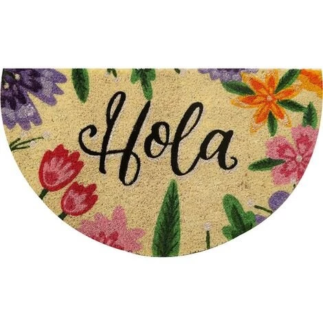 Paillasson Décoration 40X70Cm Demi-Lune Dintex Fibre De Noix De Coco 50752 1 Paillasson Décoration 40X70Cm Demi-Lune Dintex Fibre De Noix De Coco 50752