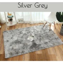 JMAX Tapis De Salon Shaggy 100 X 160 Cm Moderne Décoration Gris A