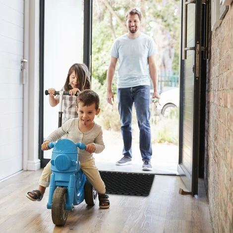 Relaxdays Paillasson Caoutchouc, 40x60, Antidérapant, Résistant, Caillebotis Extérieur, Tapis D’entrée, Picots, Noir 4 Relaxdays Paillasson Caoutchouc, 40x60, Antidérapant, Résistant, Caillebotis Extérieur, Tapis D’entrée, Picots, Noir – Image 4