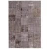 Tapis BOBOCHIC - Tapis Poil Mi-long Rectangulaire CAMEO Motif Vintage 120x170 Anthracite - Anthracite