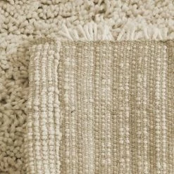 LOLAHOME Tapis Velours, Coton Et Polyester Beige 50x80 Cm -Tapis et paillasson Soldes 49765533 3