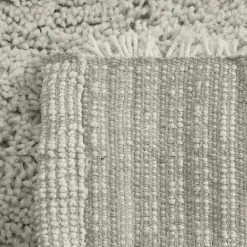 LOLAHOME Tapis Velours Gris Coton Et Polyester 50x80 Cm -Tapis et paillasson Soldes 49765534 3