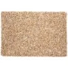 BELIANI Tapis En Cuir Véritable Beige 200x140cm - Beige