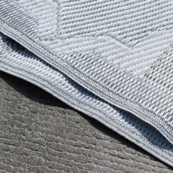 AVRIL PARIS Tapis D'extérieur En Plastique Tressé - 120x160cm - Gris - Réversible - 100% Polypropylène - 400gr / M2 - SANARY - Gris -Tapis et paillasson Soldes 49860814 3