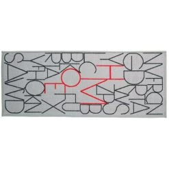 Five - Tapis à Poils Courts Anti-dérapant Home 50 X 120 Cm - Gris