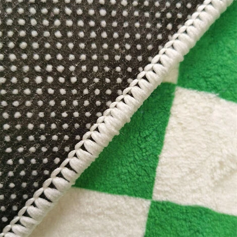 KARTOKNER Tapis Personnalité Créative Tapis En Damier Salon Chambre Simple Tapis Quadrillé Vert Et Blanc Coussin De Canapé Carré Frais Tapis Décoratifs Pour La Maison (Vert) 5 KARTOKNER Tapis Personnalité Créative Tapis En Damier Salon Chambre Simple Tapis Quadrillé Vert Et Blanc Coussin De Canapé Carré Frais Tapis Décoratifs Pour La Maison (Vert) – Image 5