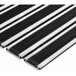 SKY Aluflex JR Caoutchouc Coupé Sur Mesure Tapis Haute Performance Noir, 60 X 50 Cm - Anthracite/Noir