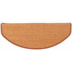 KARAT Tapis D'escalier En Sisal Premium Terre 19x56cm - Terre