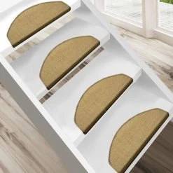 KARAT Tapis D'escalier En Sisal Nature Salvador Demi-rond Lien: Marron Foncé - Marron Foncé 6 KARAT Tapis D'escalier En Sisal Nature Salvador Demi-rond Lien: Marron Foncé - Marron Foncé -Tapis et paillasson Soldes 50024857 3