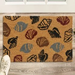 Relaxdays Paillasson Coco, Tapis De Porte Avec Motif De Coquillages, 40x60cm, Intérieur, Extérieur, Antidérapant, Nature 7 Relaxdays Paillasson Coco, Tapis De Porte Avec Motif De Coquillages, 40x60cm, Intérieur, Extérieur, Antidérapant, Nature -Tapis et paillasson Soldes 50211904 3
