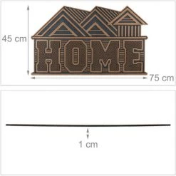 Relaxdays Paillasson Caoutchouc, Tapis D’entrée Home, 75 X 45 Cm, Antidérapant, Intérieur, Extérieur, Résistant, Cuivre 9 Relaxdays Paillasson Caoutchouc, Tapis D’entrée Home, 75 X 45 Cm, Antidérapant, Intérieur, Extérieur, Résistant, Cuivre -Tapis et paillasson Soldes 50211907 5