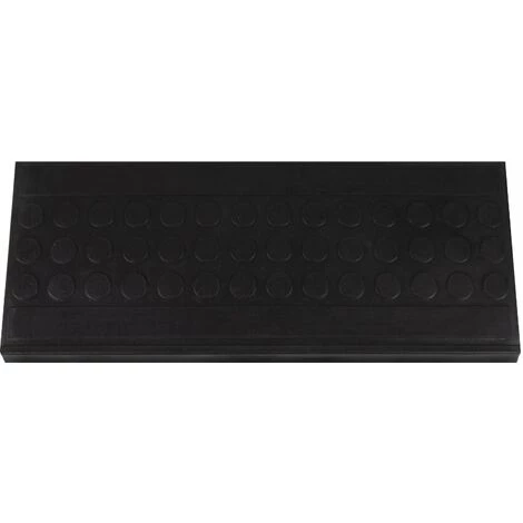 KARAT Tapis D'escalier En Caoutchouc Pour L'extérieur Pièce De Monnaie 25x65 Cm - Noir 2 KARAT Tapis D'escalier En Caoutchouc Pour L'extérieur Pièce De Monnaie 25x65 Cm - Noir – Image 2