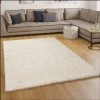 Paco Home Tapis Shaggy Longues Mèches En Crème Ivoire Tapis Shaggy Longues Mèches En Crème Ivoire 40x60 Cm