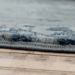 Paco Home Tapis Poils Ras Moderne Motif Oriental Gris Bleu 60x100 Cm -Tapis et paillasson Soldes 50622992 3