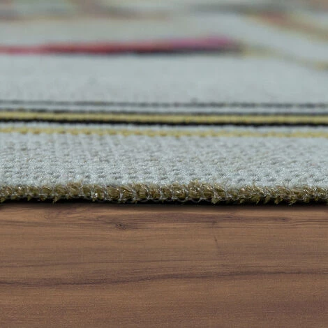 Paco Home Tapis Intérieur Et Extérieur Ethnique Jaune Crème Rouge 80x150 Cm 2 Paco Home Tapis Intérieur Et Extérieur Ethnique Jaune Crème Rouge 80x150 Cm – Image 2