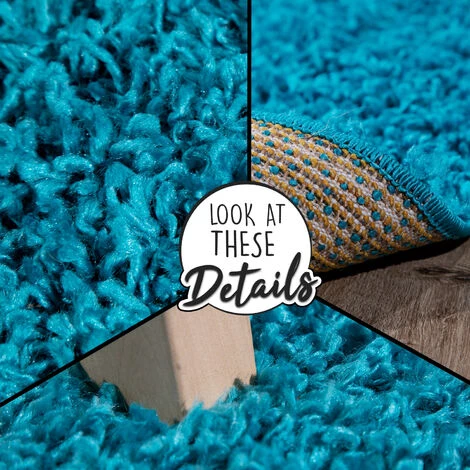 Paco Home Tapis Poils Hauts Et Longs Shaggy Sky Uni En Turquoise 40x60 Cm 4 Paco Home Tapis Poils Hauts Et Longs Shaggy Sky Uni En Turquoise 40x60 Cm – Image 4