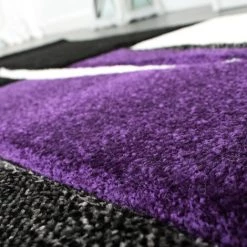 Paco Home Tapis De Créateur Aux Contours Découpés à Carreaux En Purpre Violet 60x110 Cm 7 Paco Home Tapis De Créateur Aux Contours Découpés à Carreaux En Purpre Violet 60x110 Cm -Tapis et paillasson Soldes 50623050 3
