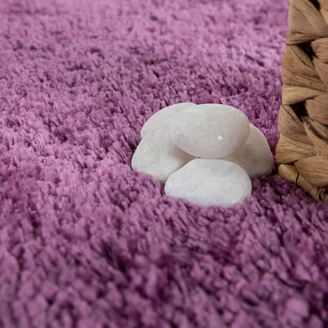 Paco Home Tapis Salle De Bain Moderne Uni Microfibres Moelleux Confortable Lilas 60x100 Cm 3 Paco Home Tapis Salle De Bain Moderne Uni Microfibres Moelleux Confortable Lilas 60x100 Cm – Image 3
