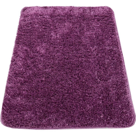 Paco Home Tapis Salle De Bain Moderne Uni Microfibres Moelleux Confortable Lilas 60x100 Cm 4 Paco Home Tapis Salle De Bain Moderne Uni Microfibres Moelleux Confortable Lilas 60x100 Cm – Image 4