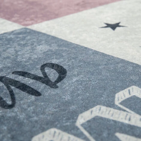 Paco Home Tapis Chambre Enfant Filles Lavable Curs Étoiles Lune Inscription Rose Gris 80x150 Cm 3 Paco Home Tapis Chambre Enfant Filles Lavable Curs Étoiles Lune Inscription Rose Gris 80x150 Cm – Image 3