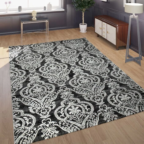 Paco Home Tapis Créateur Moderne Motif Oriental 3D Tapis De Salon Anthracite Gris Blanc 120x170 Cm 1 Paco Home Tapis Créateur Moderne Motif Oriental 3D Tapis De Salon Anthracite Gris Blanc 120x170 Cm