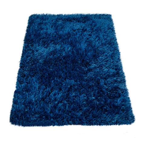 Paco Home Tapis De Bain Moderne Salle De Bain Tapis Shaggy Moelleux Doux Uni Bleu 40x55 Cm 4 Paco Home Tapis De Bain Moderne Salle De Bain Tapis Shaggy Moelleux Doux Uni Bleu 40x55 Cm – Image 4