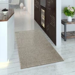 Paco Home Tapis Intérieur & Extérieur Tissage À Plat Aspect Sisal Look Naturel Uni Gris 80x150 Cm -Tapis et paillasson Soldes 50623331 3