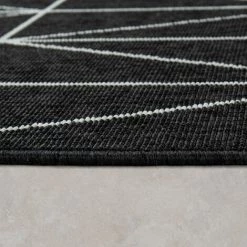 Paco Home Tapis À Poils Ras Intérieur & Extérieur 3D Géométrique Design Scandinave En Noir 120x170 Cm 8 Paco Home Tapis À Poils Ras Intérieur & Extérieur 3D Géométrique Design Scandinave En Noir 120x170 Cm -Tapis et paillasson Soldes 50623332 4
