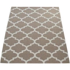 Paco Home Tapis Tissage À Plat Moderne Motif Tissé Orient Design Marocain En Beige 60x100 Cm -Tapis et paillasson Soldes 50623351 4