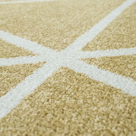 Paco Home Tapis De Salon À Poils Ras Moderne Design Géométrique Motif Losanges En Jaune 60x100 Cm 3 Paco Home Tapis De Salon À Poils Ras Moderne Design Géométrique Motif Losanges En Jaune 60x100 Cm – Image 3