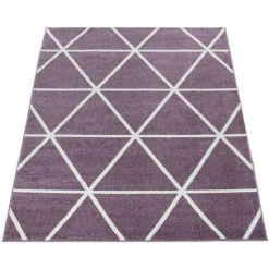 Paco Home Tapis De Salon À Poils Ras Moderne Design Géométrique Motif Losanges En Lilas 70x250 Cm 8 Paco Home Tapis De Salon À Poils Ras Moderne Design Géométrique Motif Losanges En Lilas 70x250 Cm -Tapis et paillasson Soldes 50623389 4