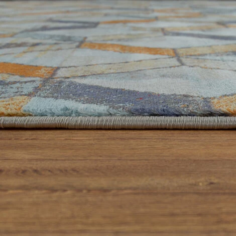 Paco Home Tapis Poils Ras Salon Aspect Usé Abstrait Moderne Style Industriel Coloré 60x100 Cm 2 Paco Home Tapis Poils Ras Salon Aspect Usé Abstrait Moderne Style Industriel Coloré 60x100 Cm – Image 2