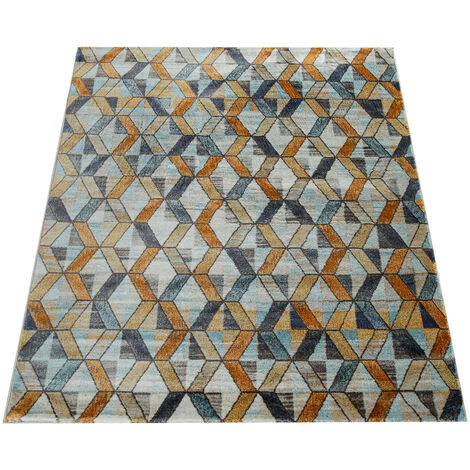 Paco Home Tapis Poils Ras Salon Aspect Usé Abstrait Moderne Style Industriel Coloré 60x100 Cm 4 Paco Home Tapis Poils Ras Salon Aspect Usé Abstrait Moderne Style Industriel Coloré 60x100 Cm – Image 4