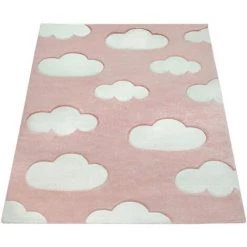 Paco Home Tapis Chambre Enfant Adorable Couleurs Pastel Motif Nuages Poils Ras En Rose Blanc 80x150 Cm 9 Paco Home Tapis Chambre Enfant Adorable Couleurs Pastel Motif Nuages Poils Ras En Rose Blanc 80x150 Cm -Tapis et paillasson Soldes 50623423 5